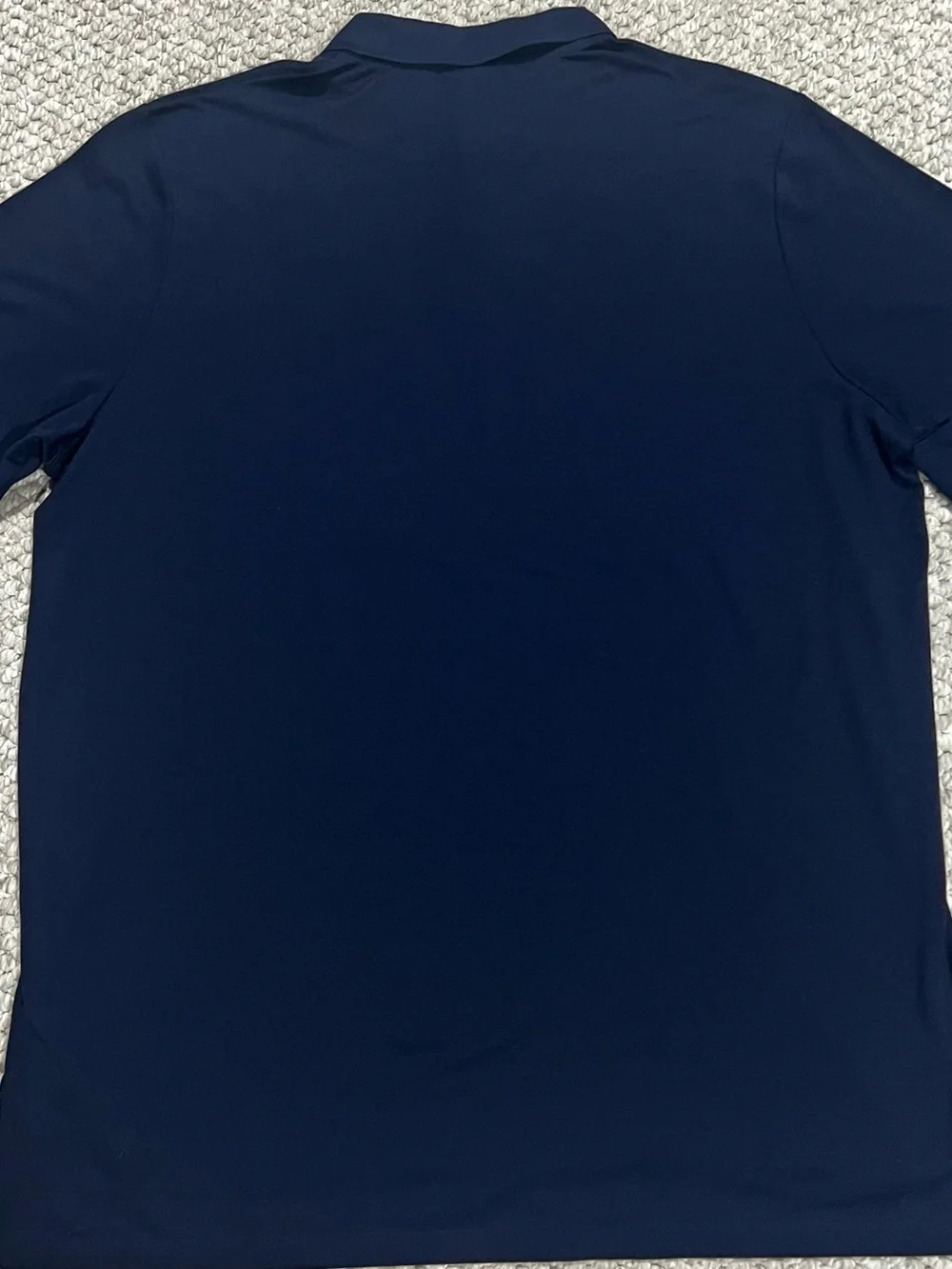 RLX Ralph Lauren PGAA Polo Shirt Mens XXL Blue Short Sleeve 1/4 Button